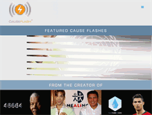 Tablet Screenshot of causeflash.org